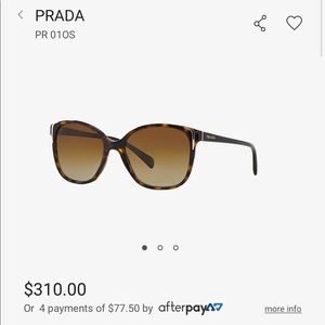 Prada PR01OS Havana Brown Polarized Sunglasses